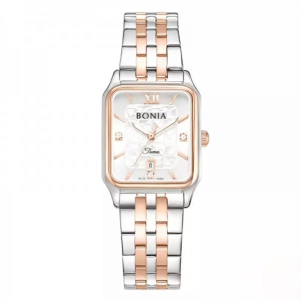 Bonia BNB10952-2613 Silver Rosegold